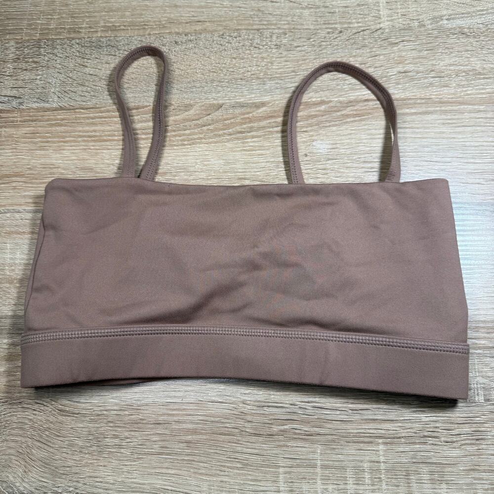 NovaSport womens brown sports bra size M working out athlesiure